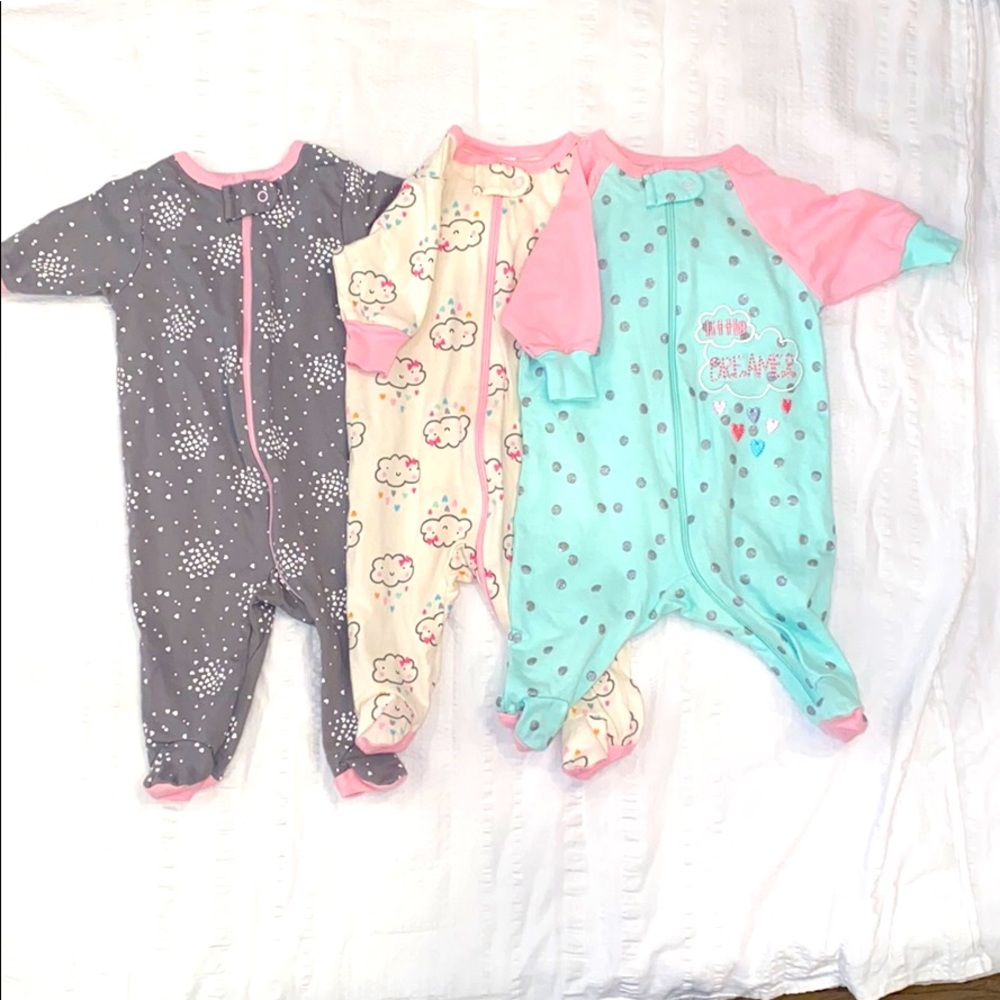 NWOT 3 Gerber Footie Pajama Newborn NB